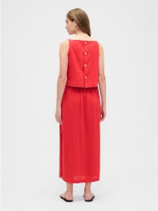 GAP Dresses & Skirts - Gap Women’s Red Sleeveless Button-Back Maxi Set